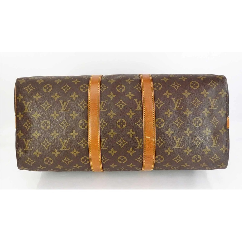 Louis Vuitton Brown and Tan Monogram Duffel Bag - Picture 5 of 16